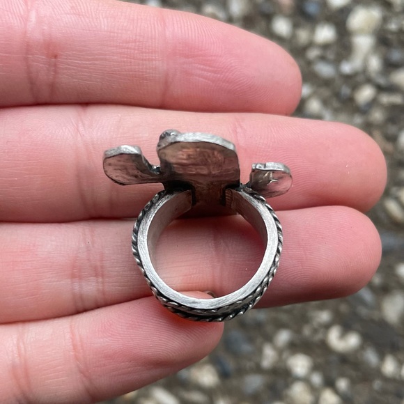 🌿 Rustic Cactus Ring 🌿 - Picture 2 of 4